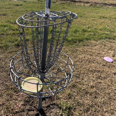 Hole 8 basket bent Jan 2021