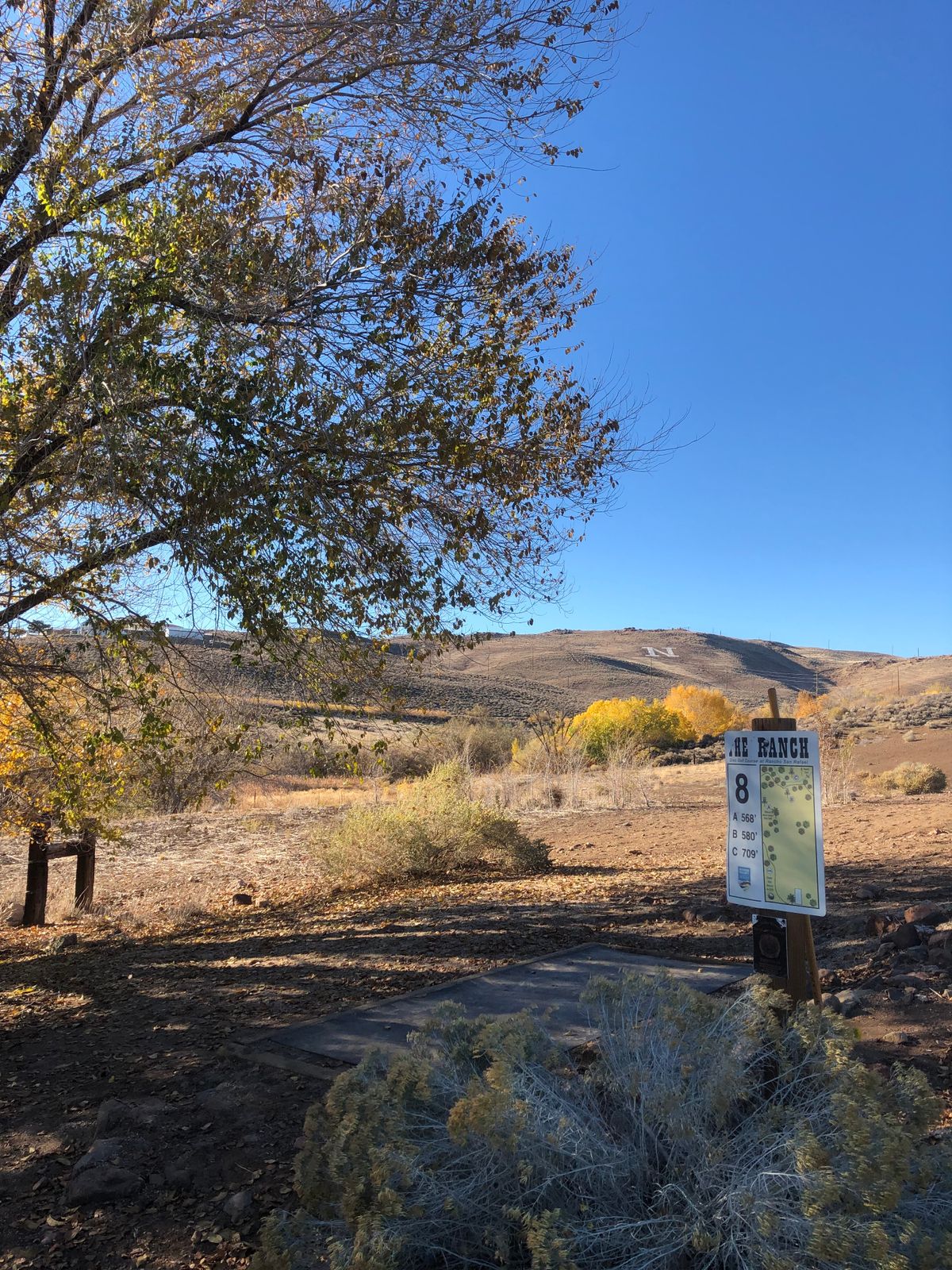 Hole 8 during Autumn