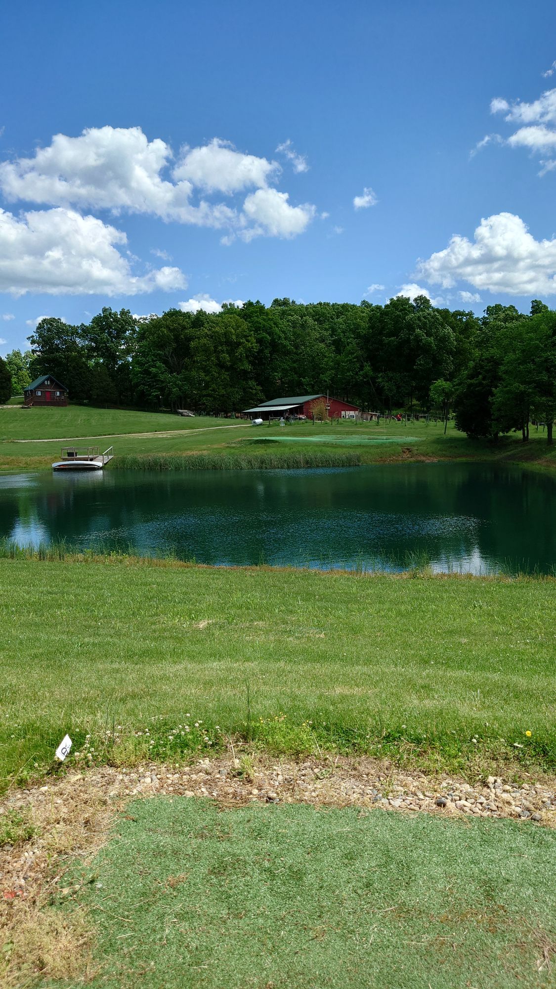 Hole 18 from short pad.