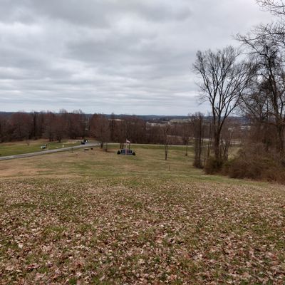 Hole 15 fairway, basket in long position