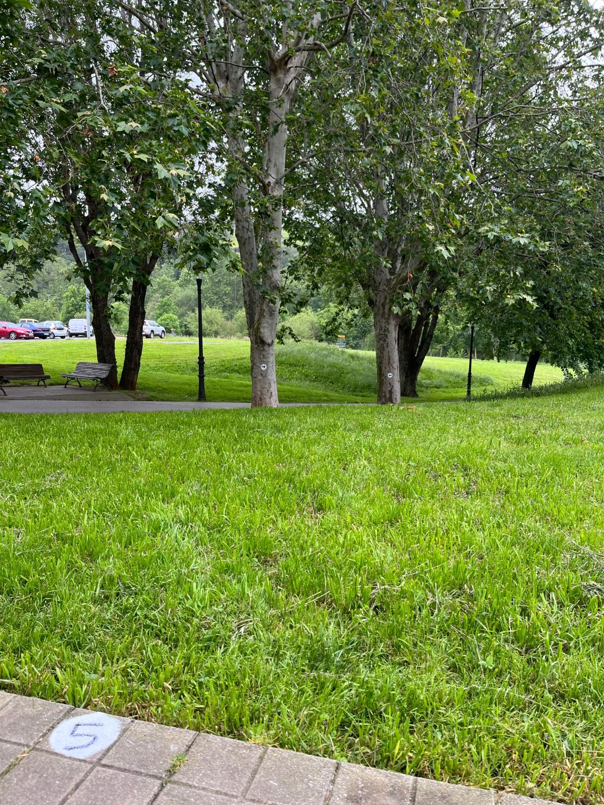5. Zuloan espaloiatik Doble Mando _ Hole 5 Tee Pad Mandatory _ Salida Hoyo 5 Mando