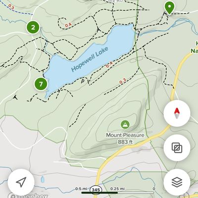 Screen-grab from ALLTRAILS app