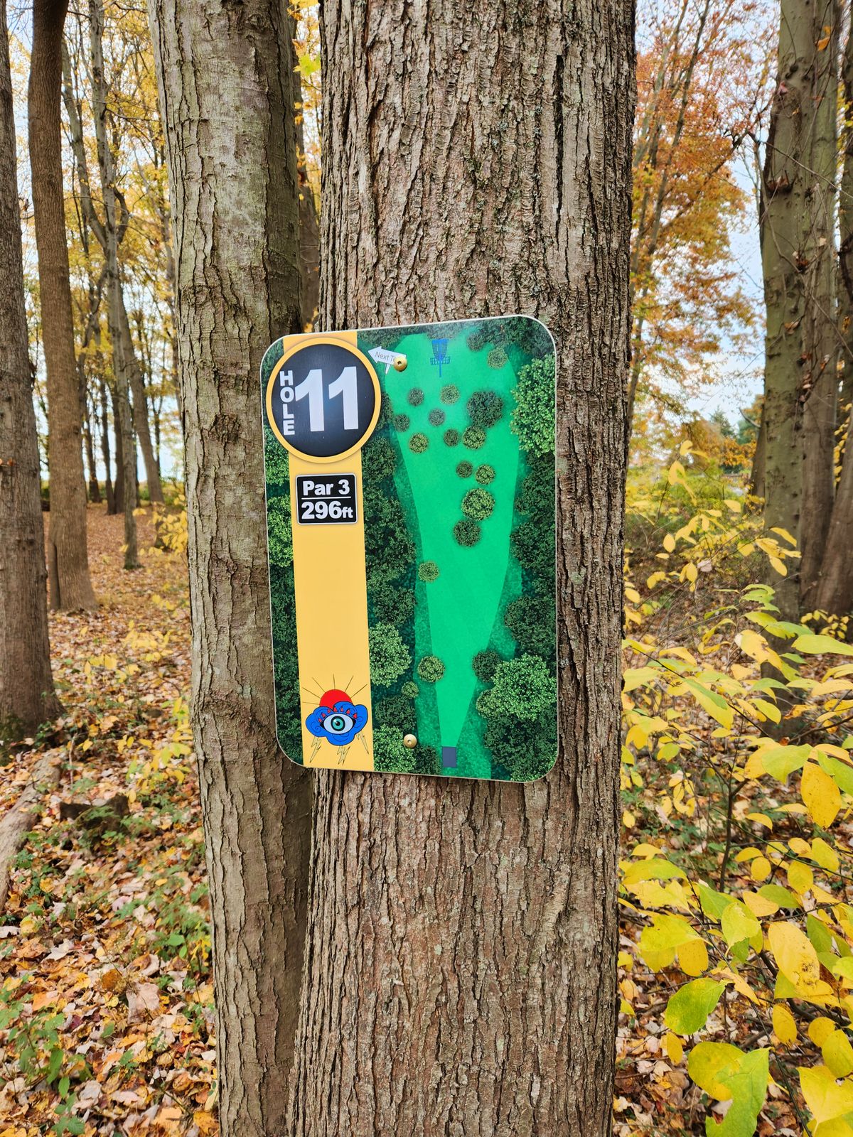 Hole 11 sign