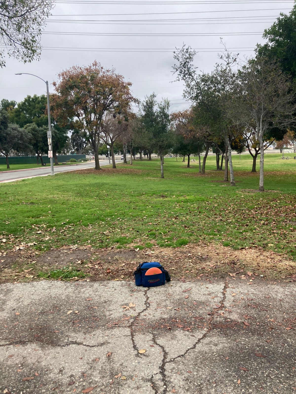 Hole 8 teepad. Try to stay low for the challenge!