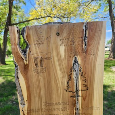 Hole 1 Tee Sign