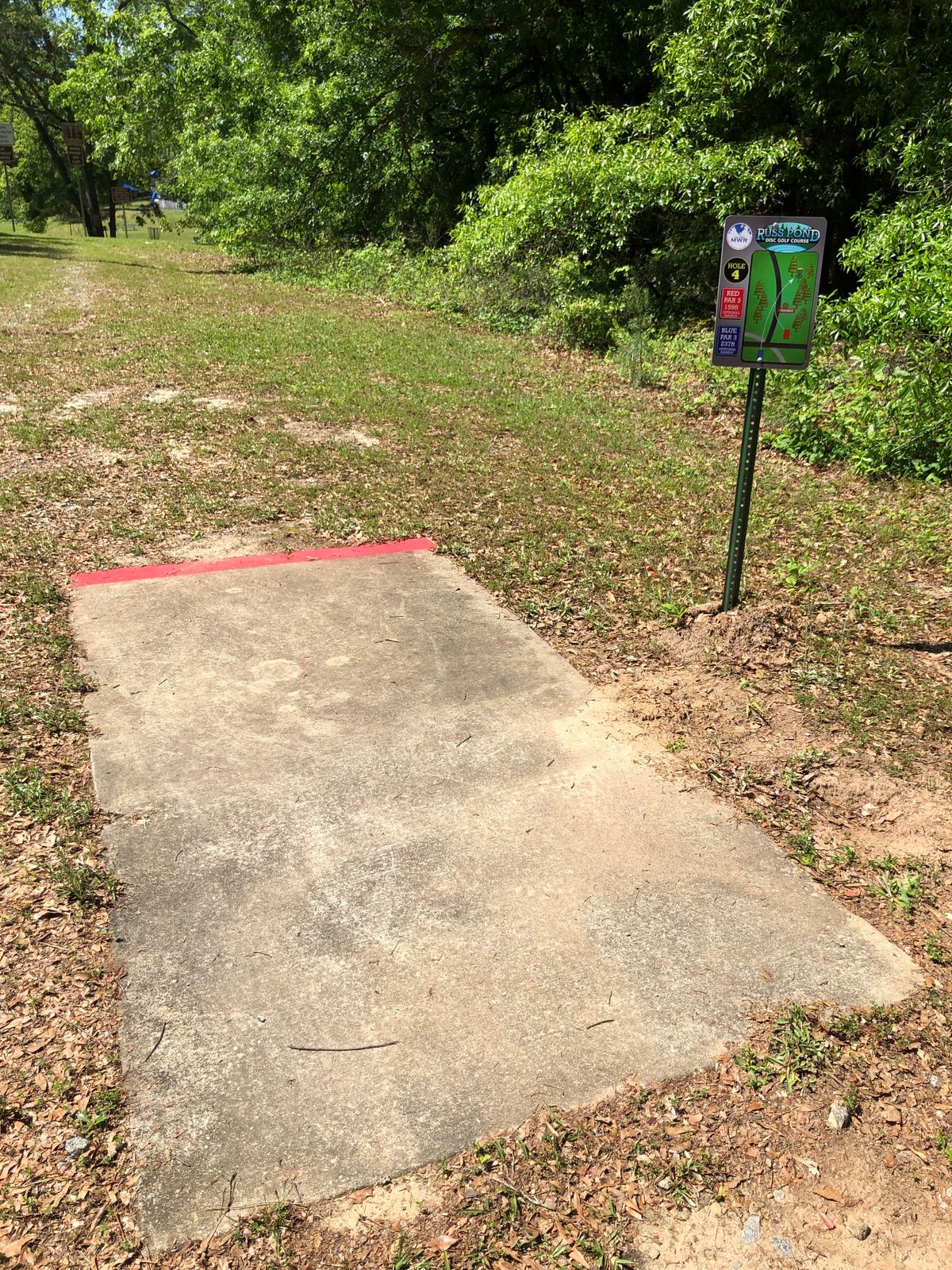 Hole 4 Red Tee pad