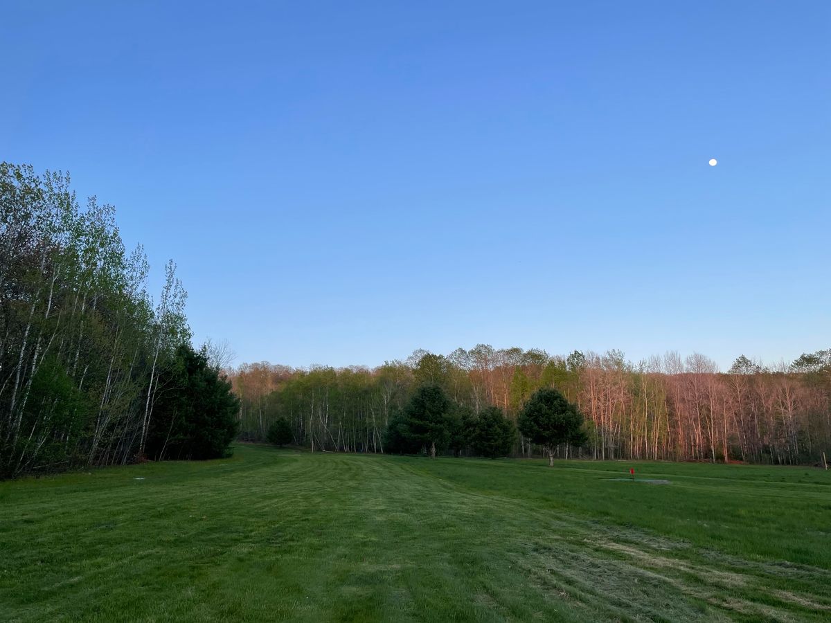 Hole 9 fairway, opening day 2022