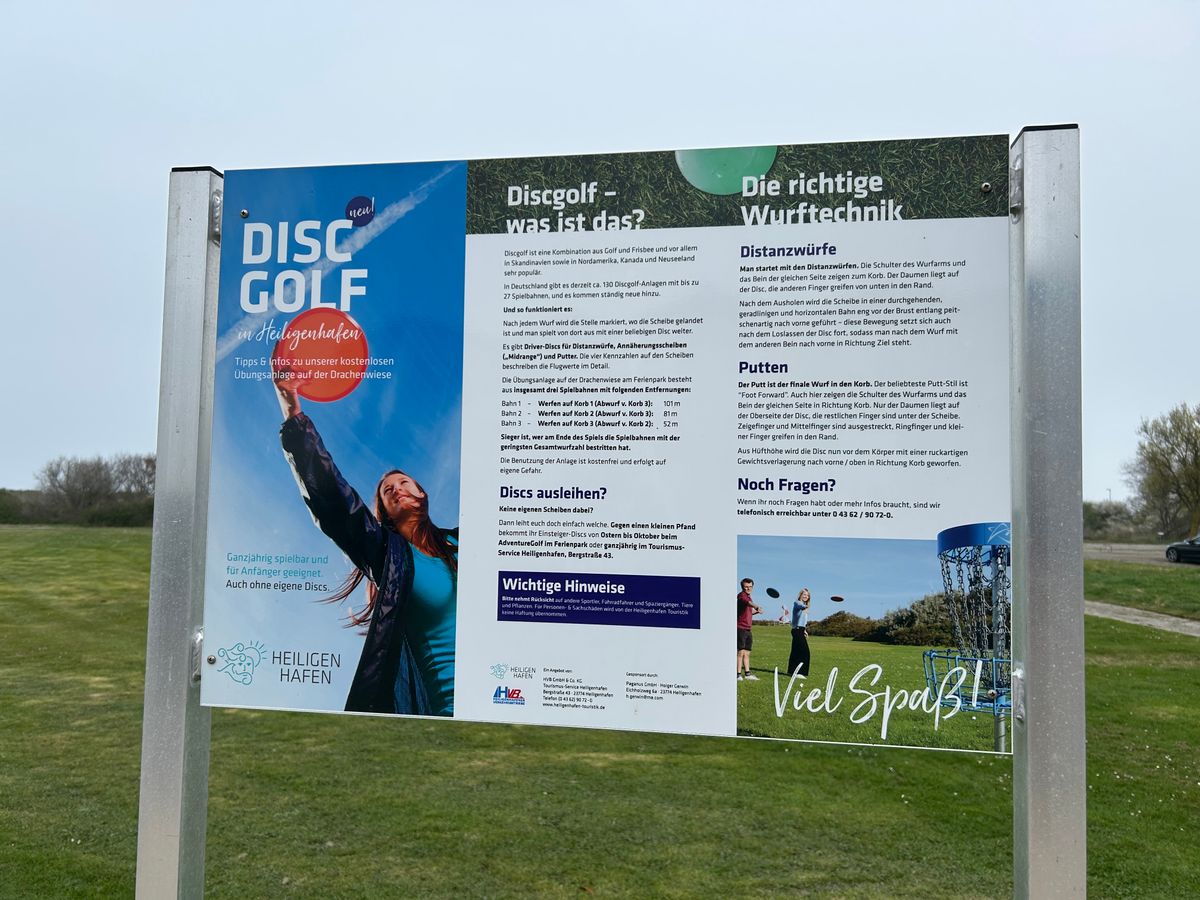 Das ist das offizielle Schild am Parcours - und selbst da ist kein Parcours-Plan. Wozu auch?