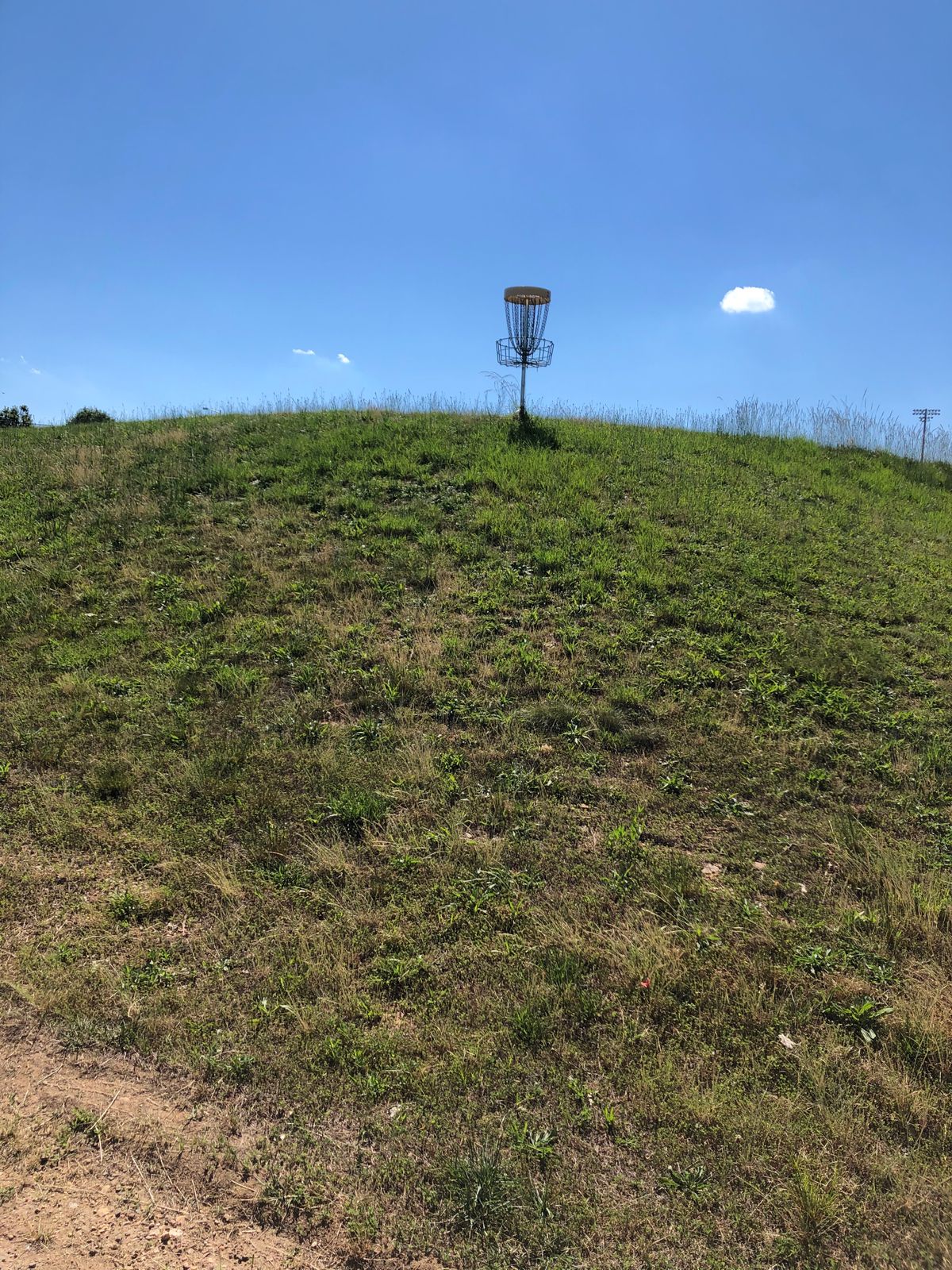 9th basket at top of hill