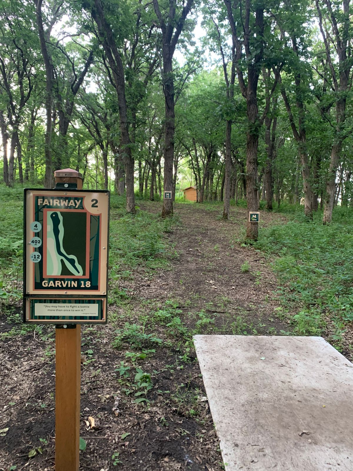 View of hole 2 with a double mando.