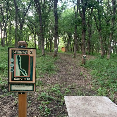 View of hole 2 with a double mando.