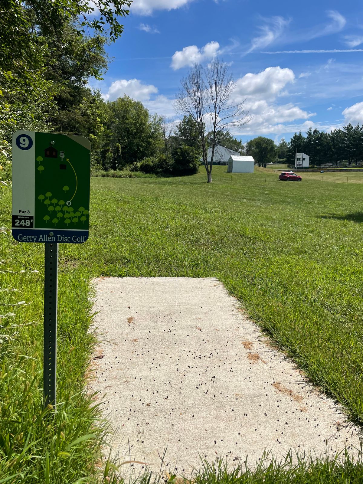 Hole 9 tee