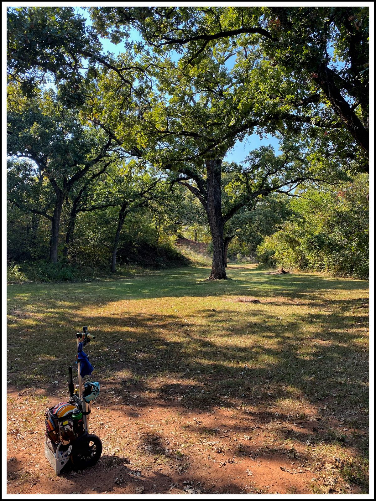 #4 throwing west to crest of hill