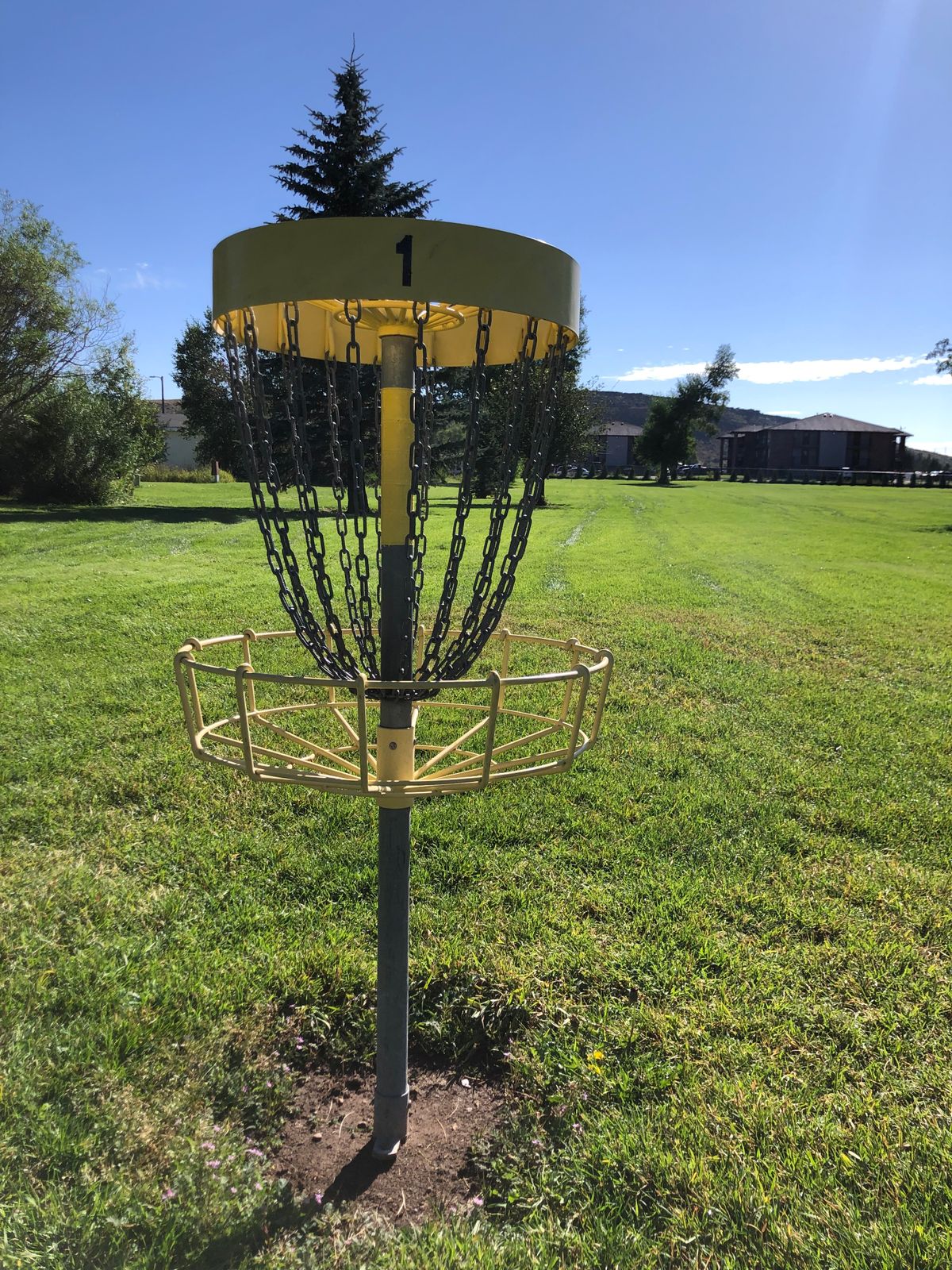 Hole 1 basket