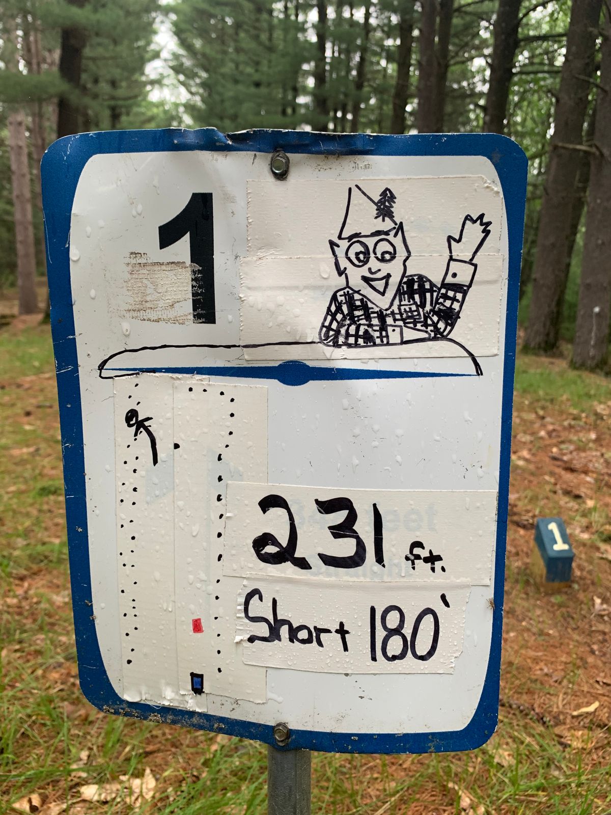 Temp tee sign