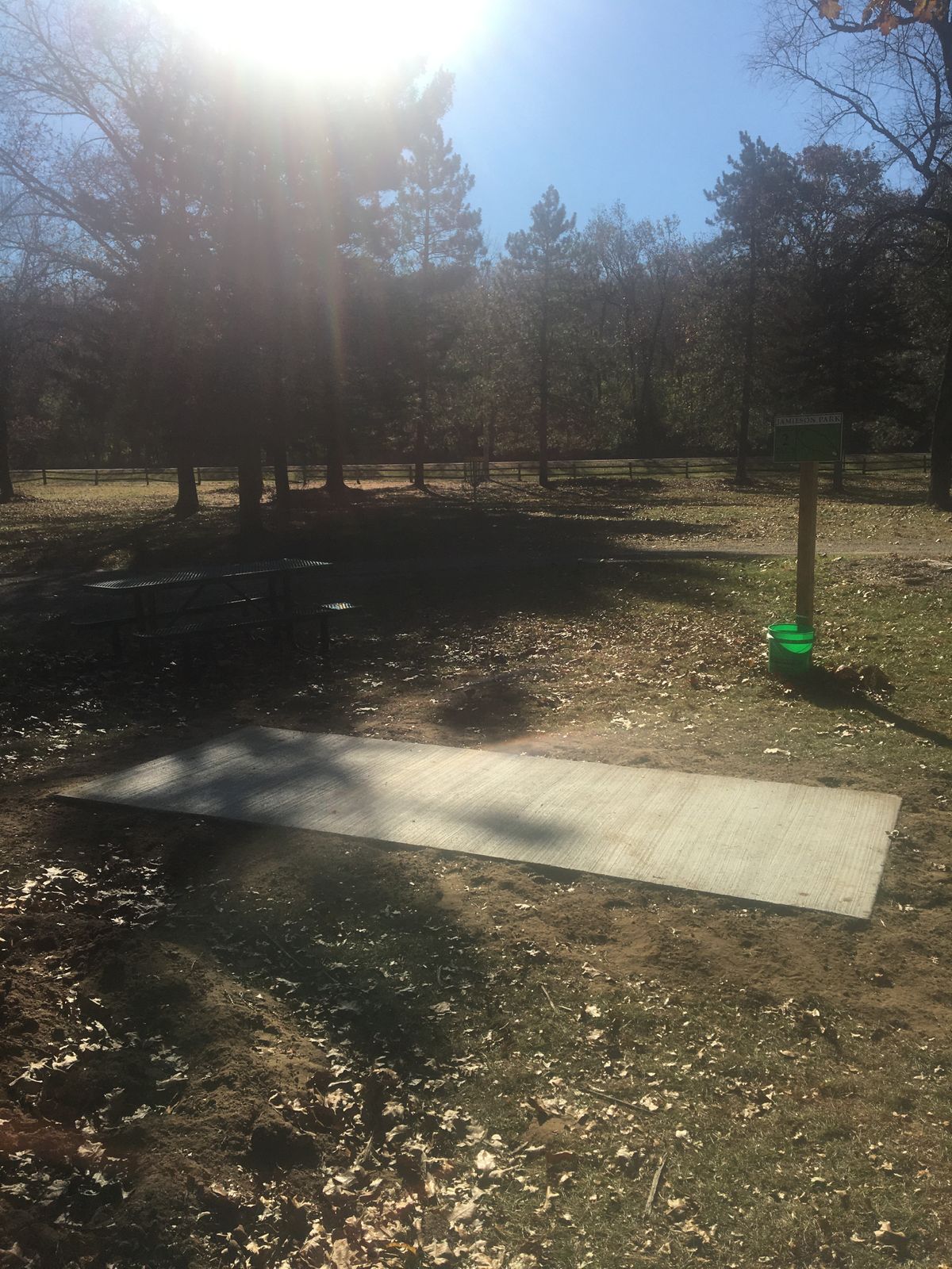 Hole 2 tee pad