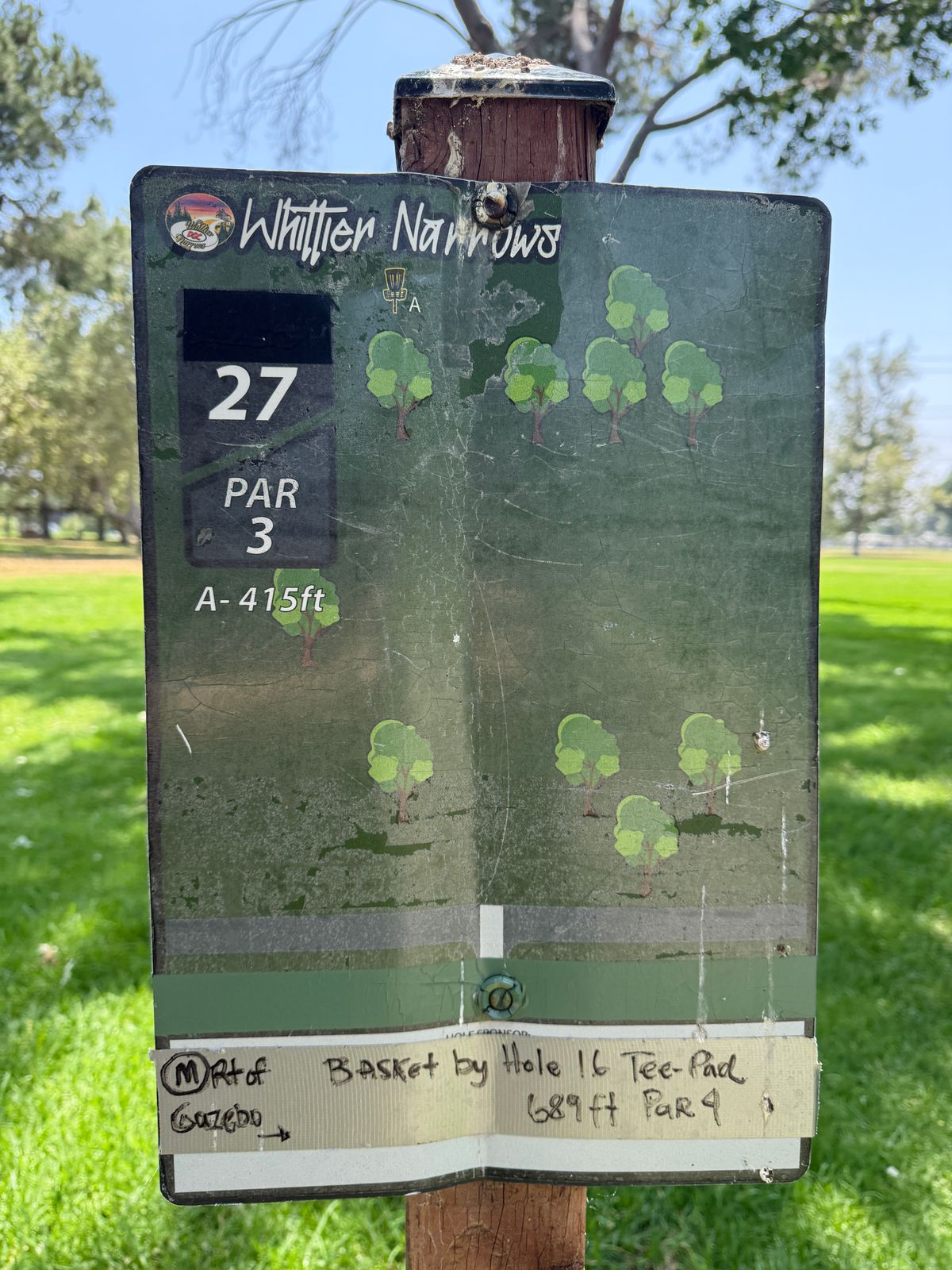 Hole 27 Sign