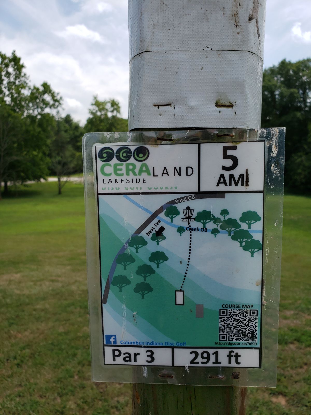 #5 Amateur Tee Shot Sign.