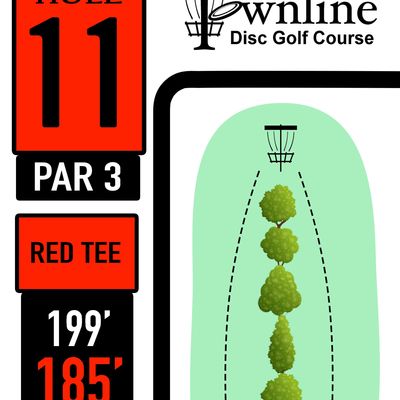 Hole 11 tee sign