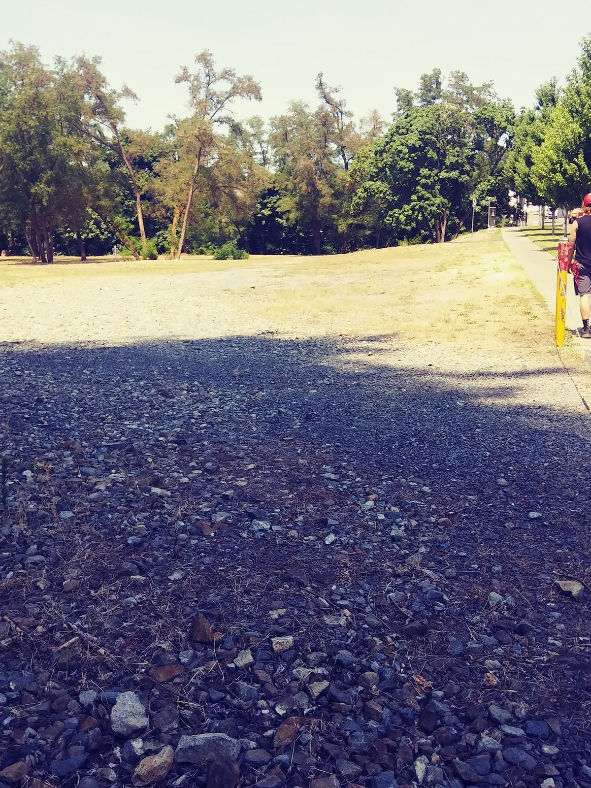 Hole 7 fairway is right along side hwy