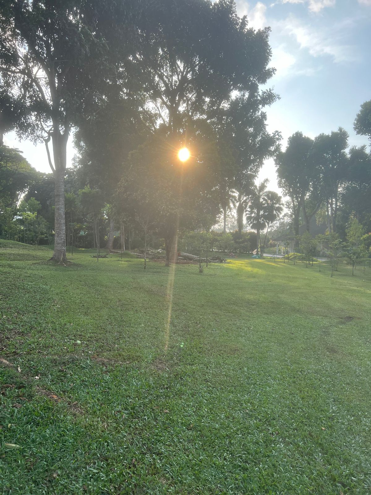 Hole 6 second landing zone looking towards green