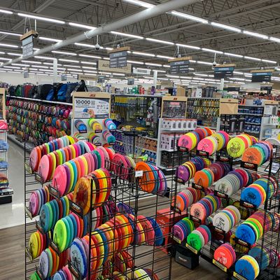 ~3,000 discs on the floor. Another ~9,000 in the back that can be viewed on the website.
