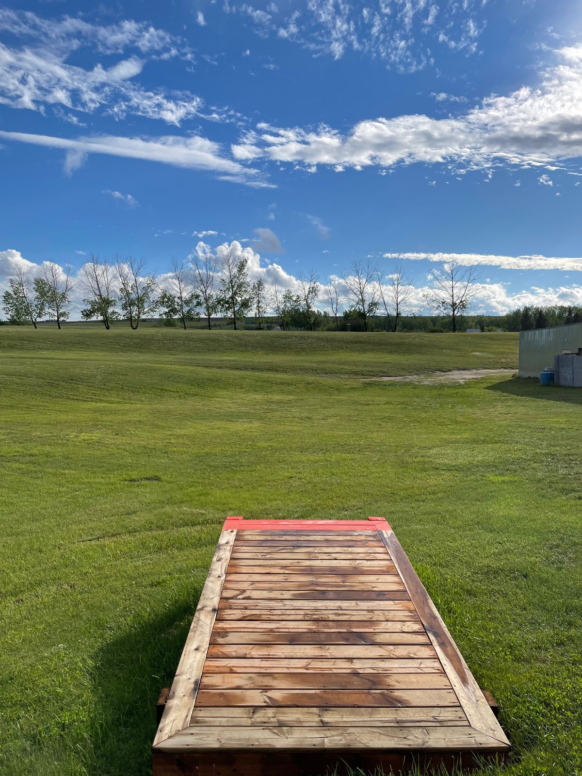 New deck for teeing off on hole 15