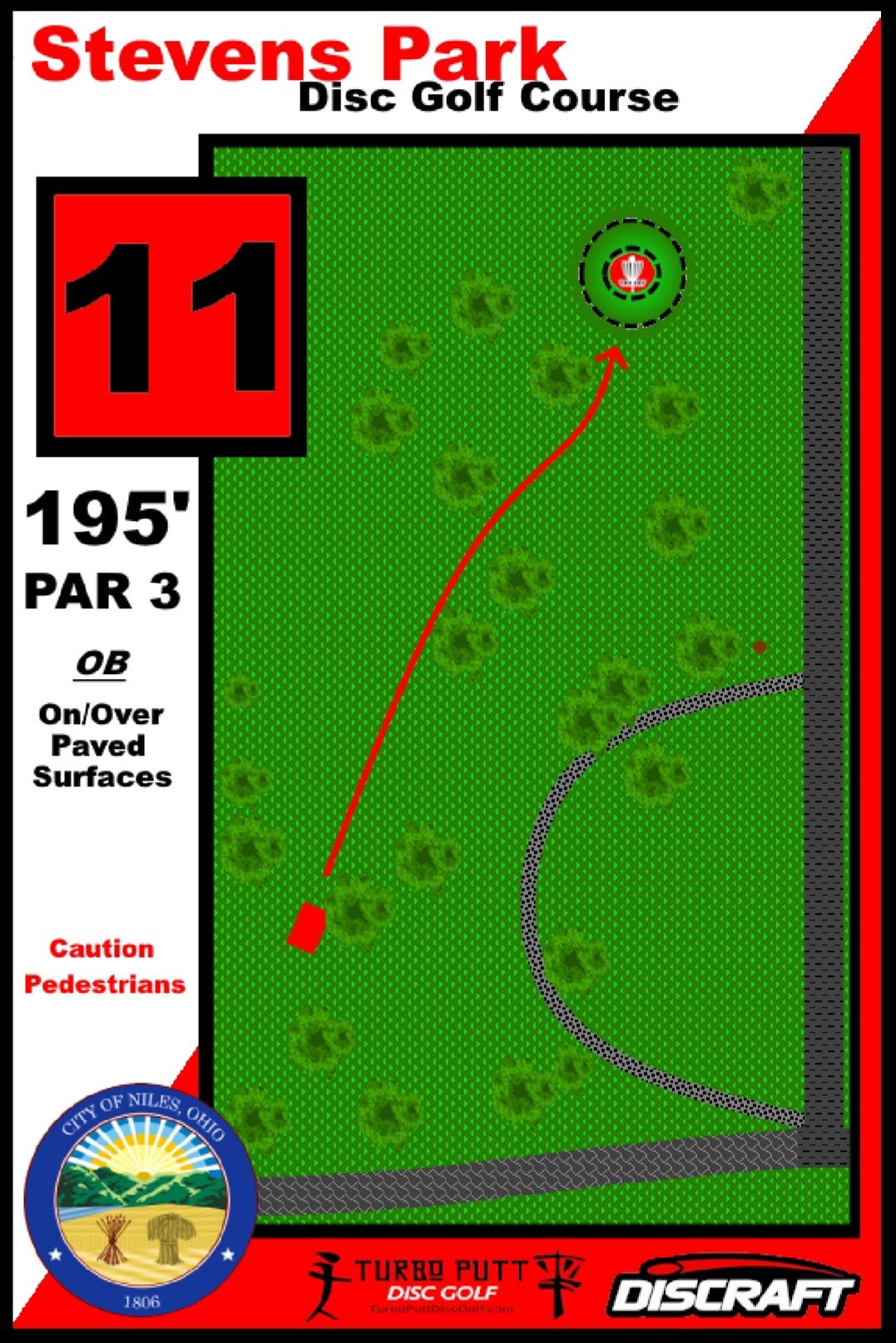 Hole 11 Red Tee Sign