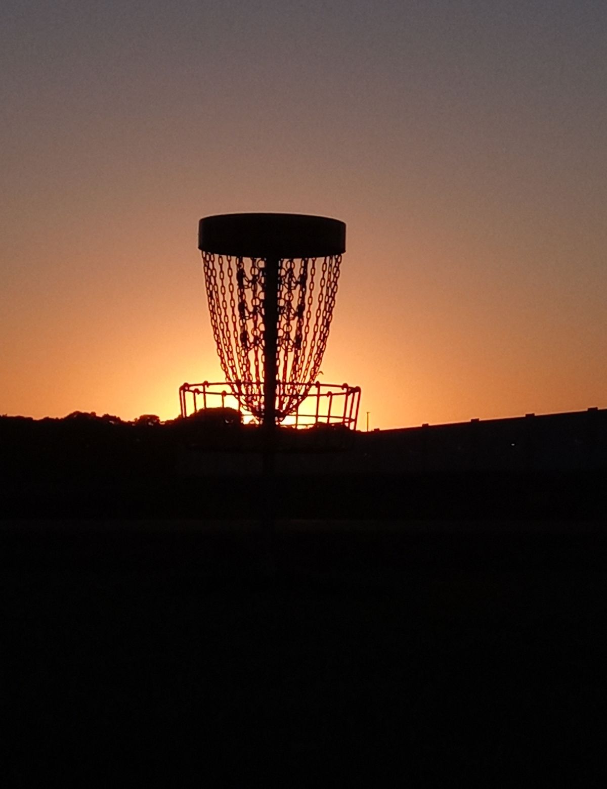 Hole 5's elevated basket
