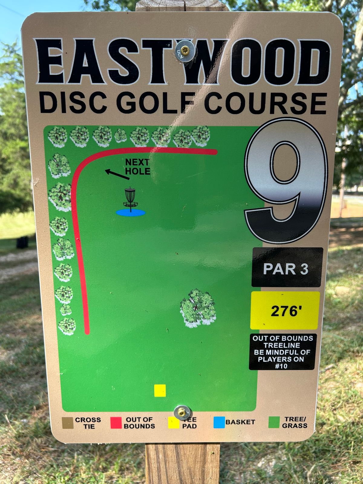 Hole 9 Sign