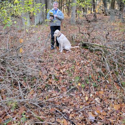 Locking in the GPS coordinates for the natural spring that fed the historic Native American Indian Garden at Picnic Hill.