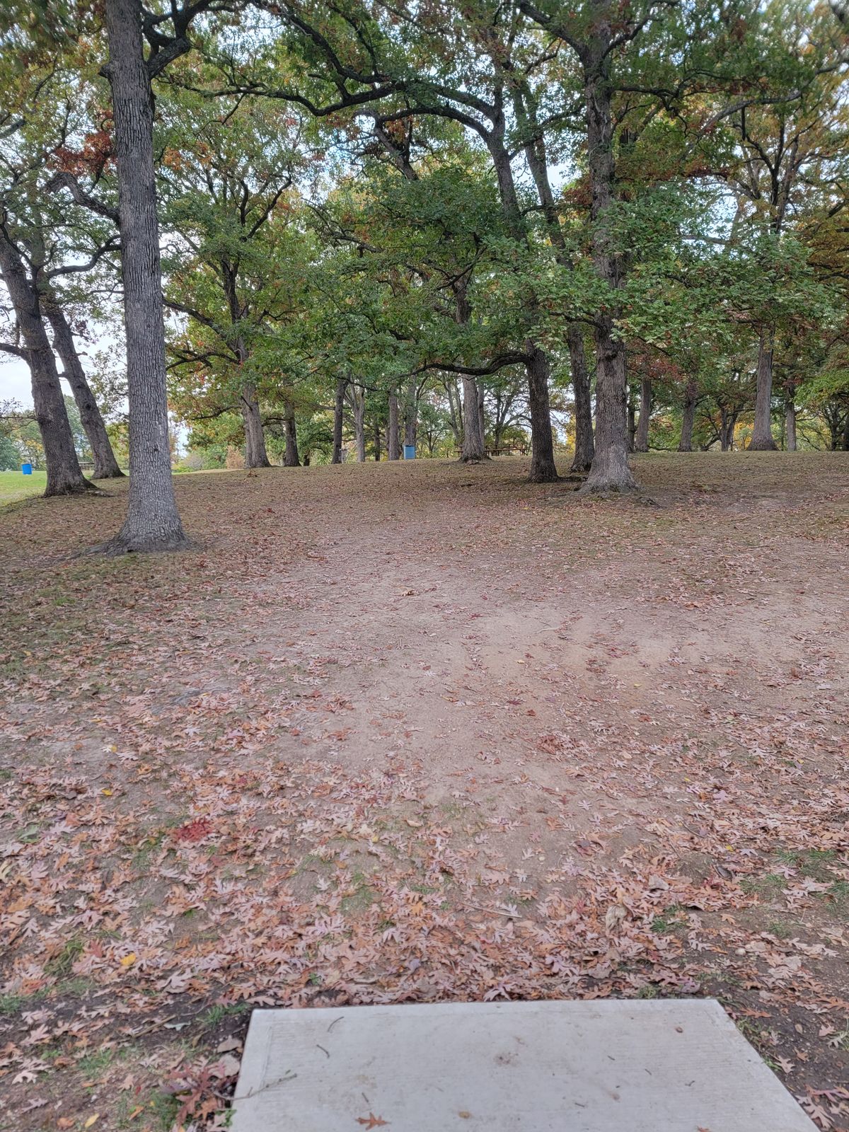 Hole 10, playing uphill