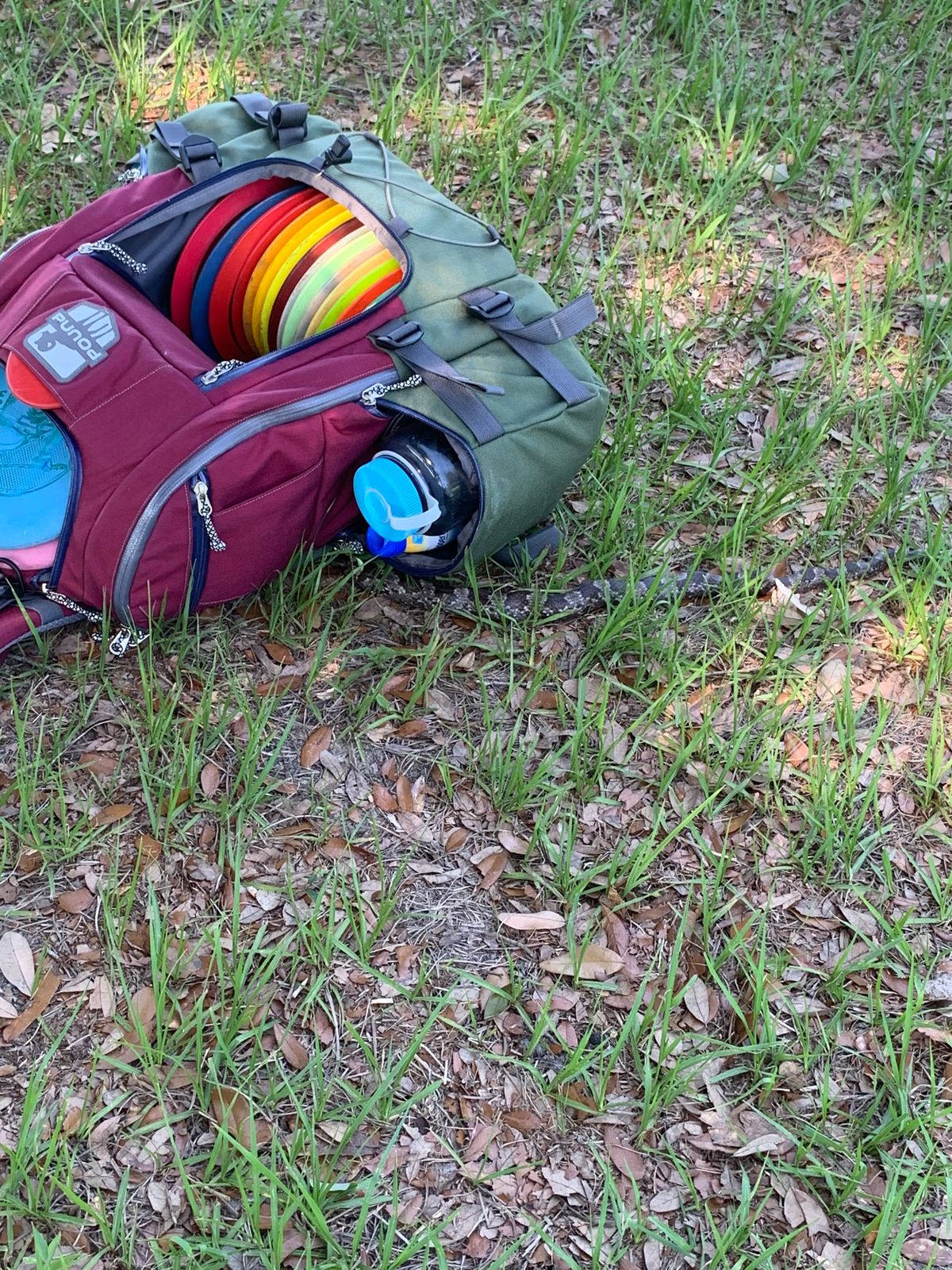 Be careful near the woods for snakes I chucked my bag on one walking to hole 18