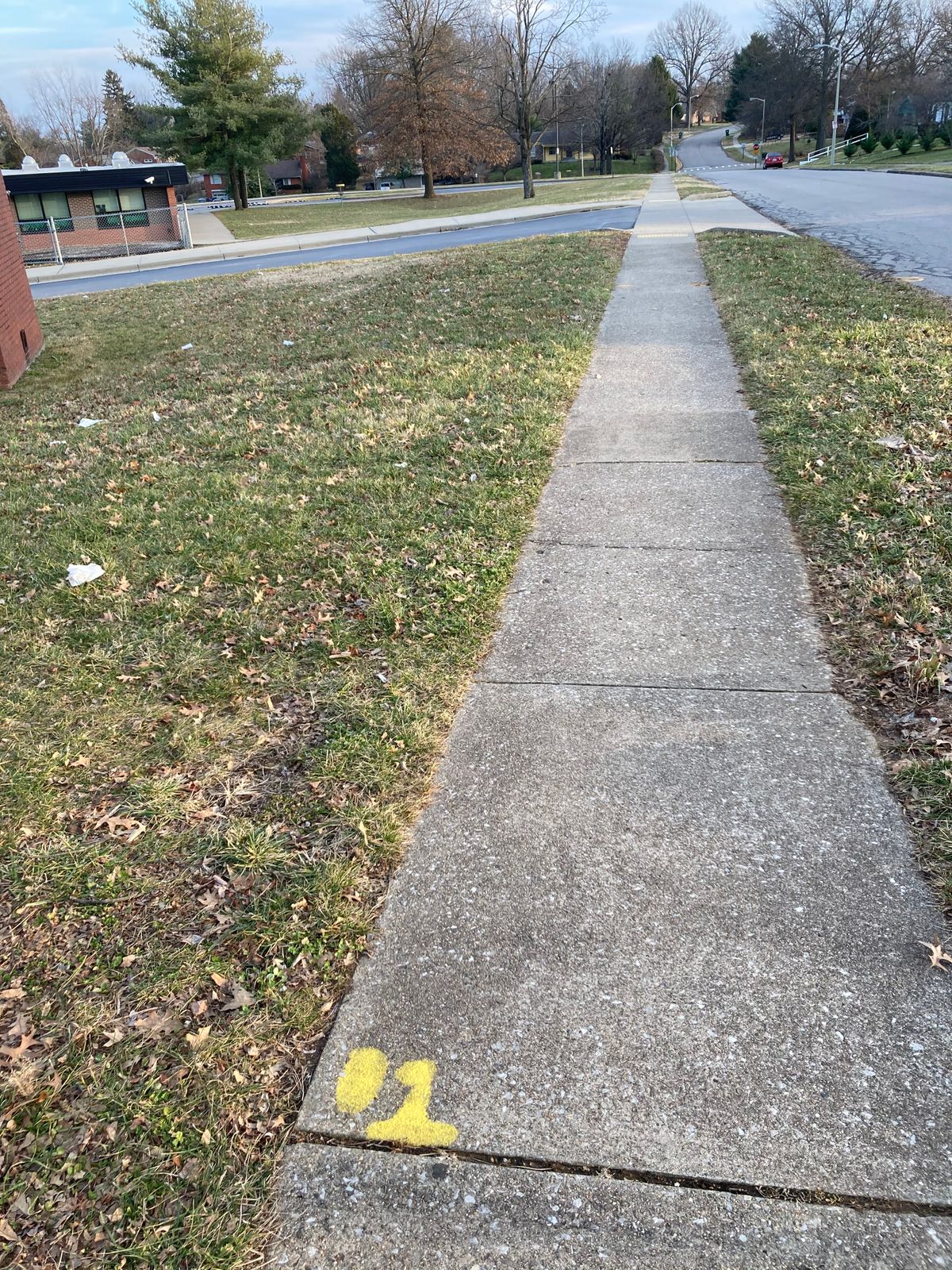 Look for the yellow “dots” or lines to mark the tee pads. Missing or debatable on hole 6, 7, and 8.