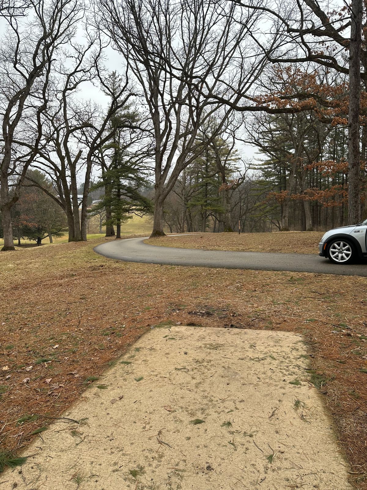 Hole #3 over the road and down the hill