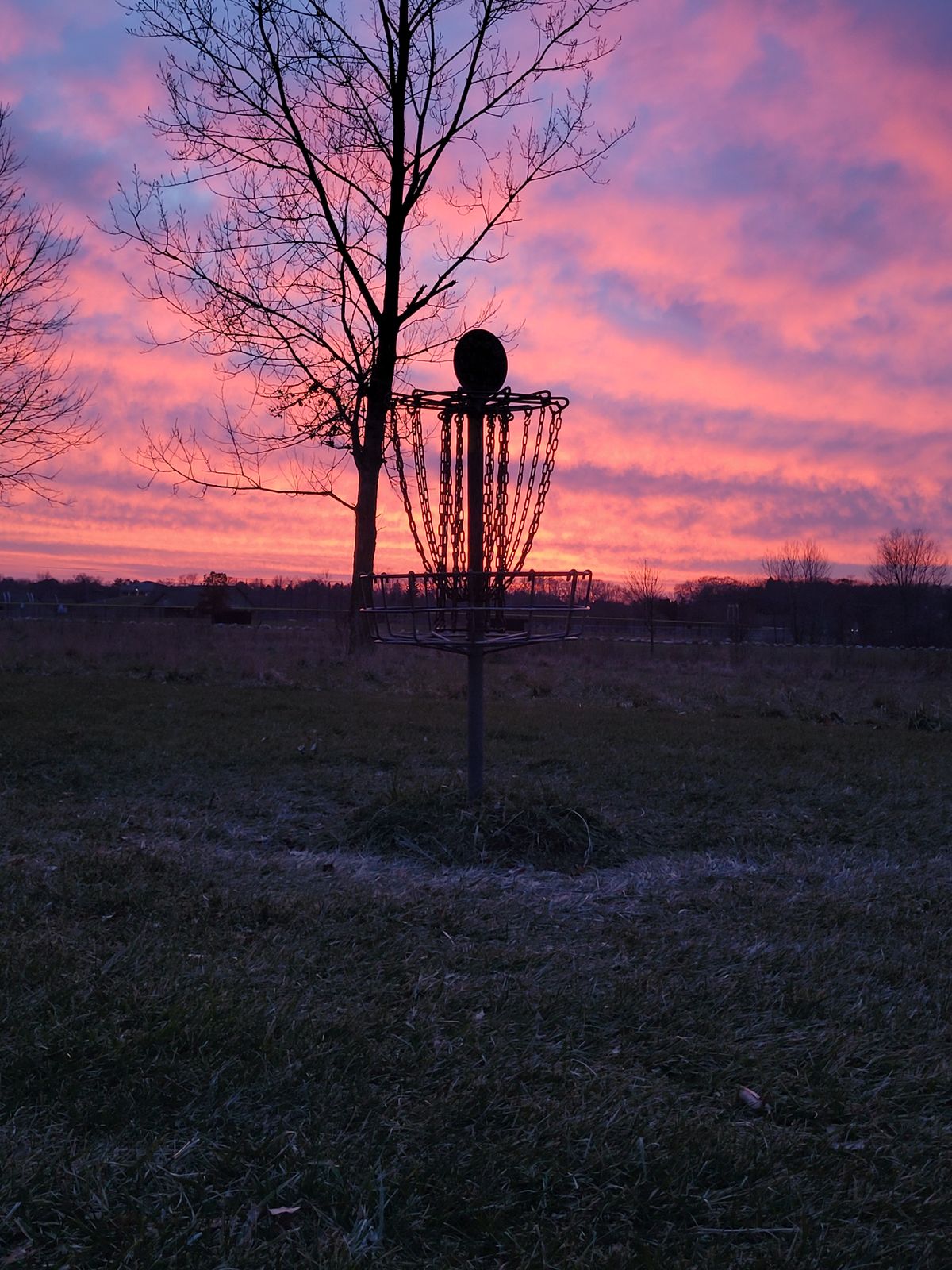 Beautiful December sunset on hole 6
