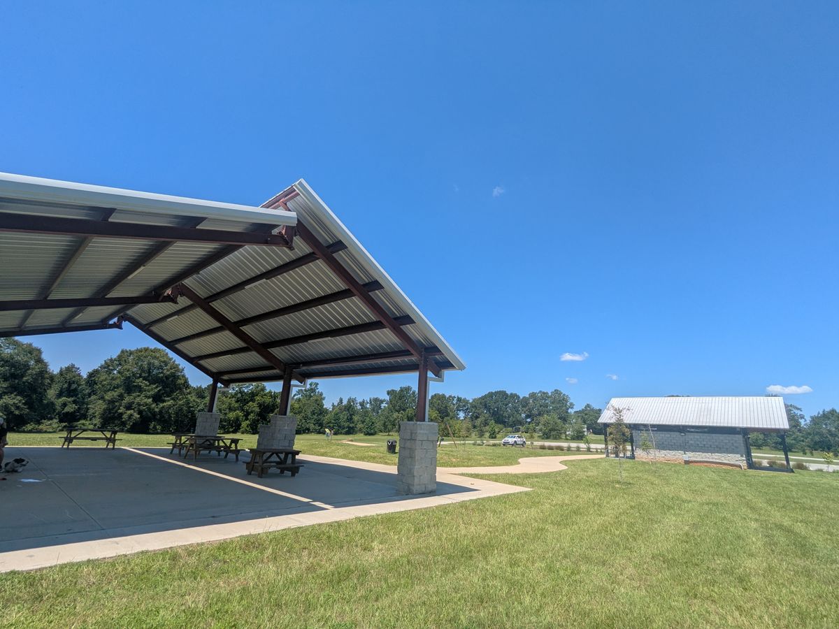 Pavilion and bathrooms