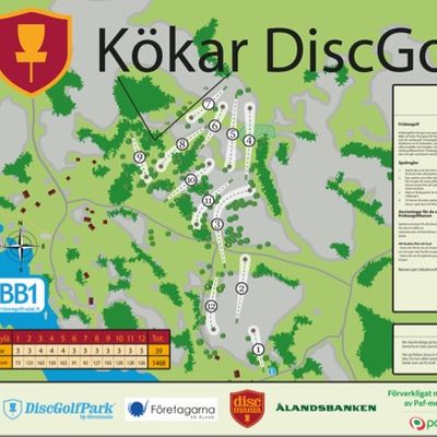 Kökar DiscGolfPark - 12 holes, BB1-rating