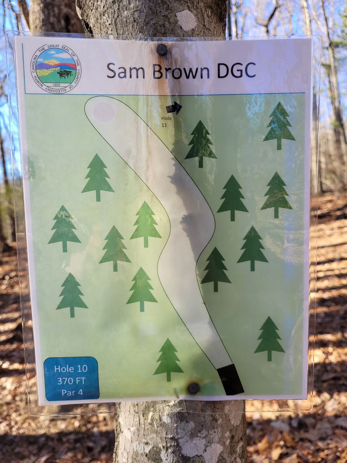 Hole #10 map