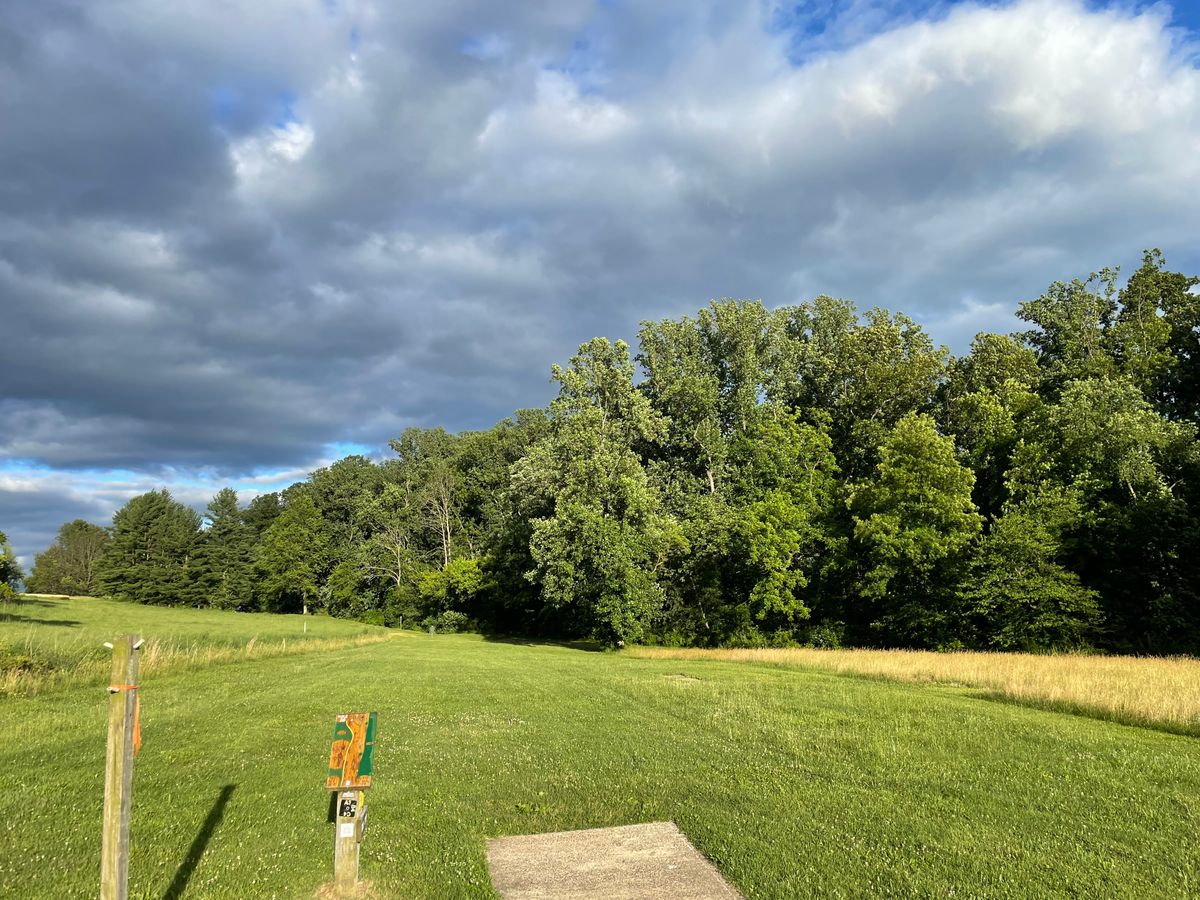 Hole 36 Long tee. Summertime.