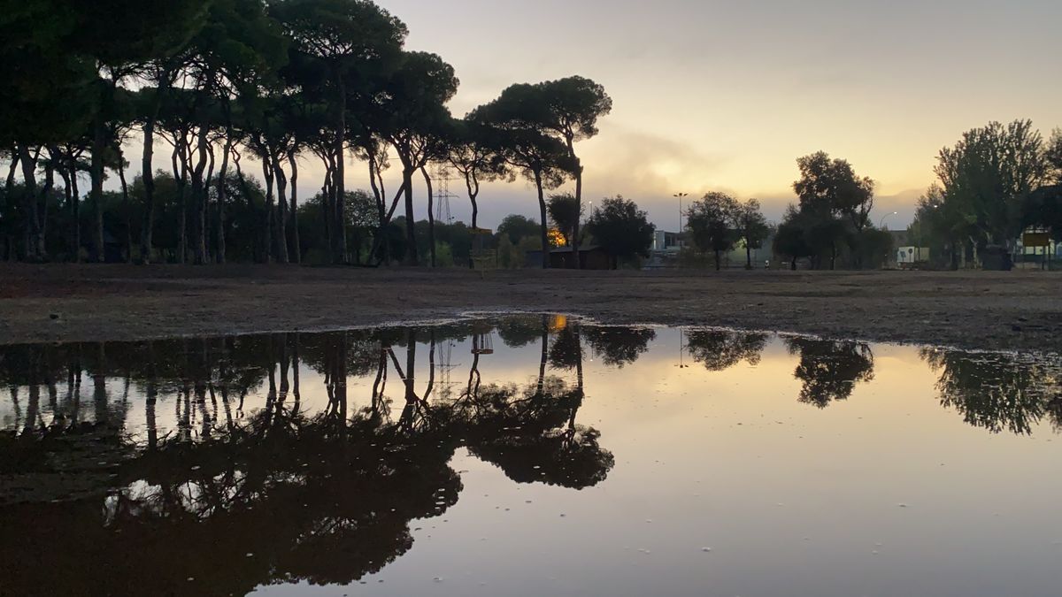 Hole 8 after heavy rain