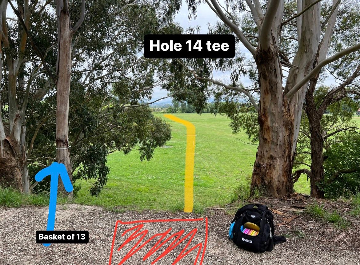 Hole 14 tee