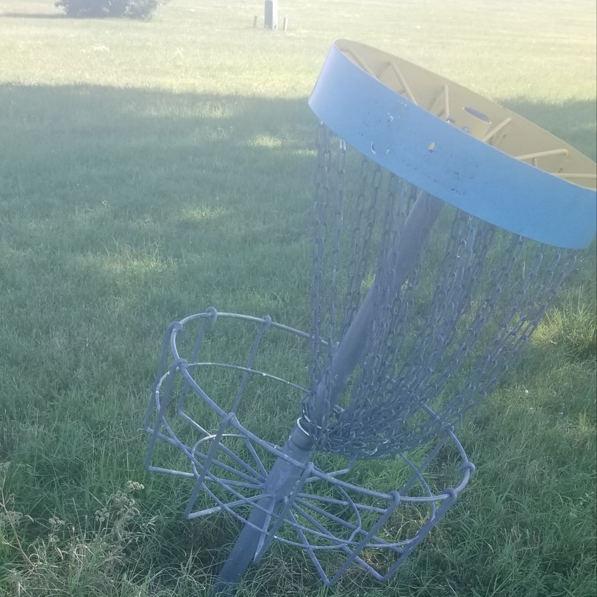 A couple baskets at awkward angles.