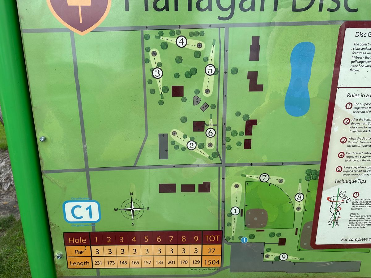 Very short 9 hole course.