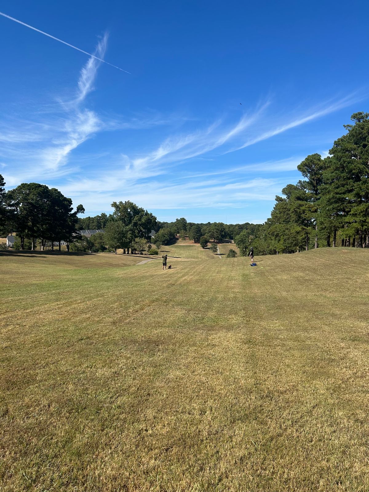 It’s an old golf course and they used every inch of it. Be prepared to walk.