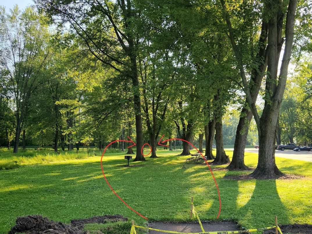 Teeshot on hole 1