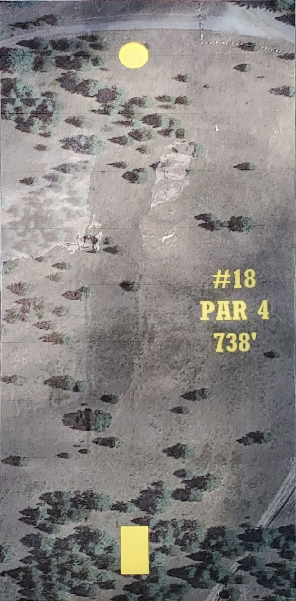 Tee sign hole 18