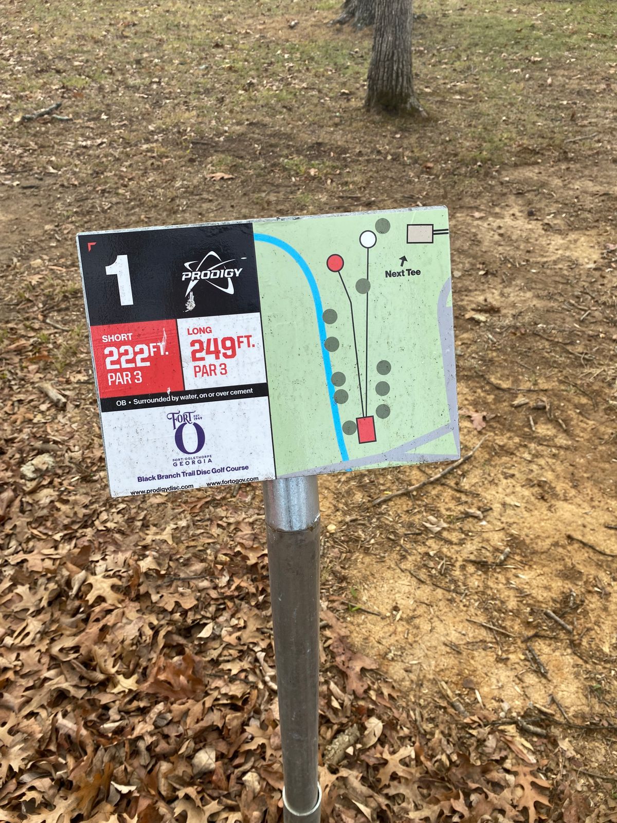 Hole 1 Sign