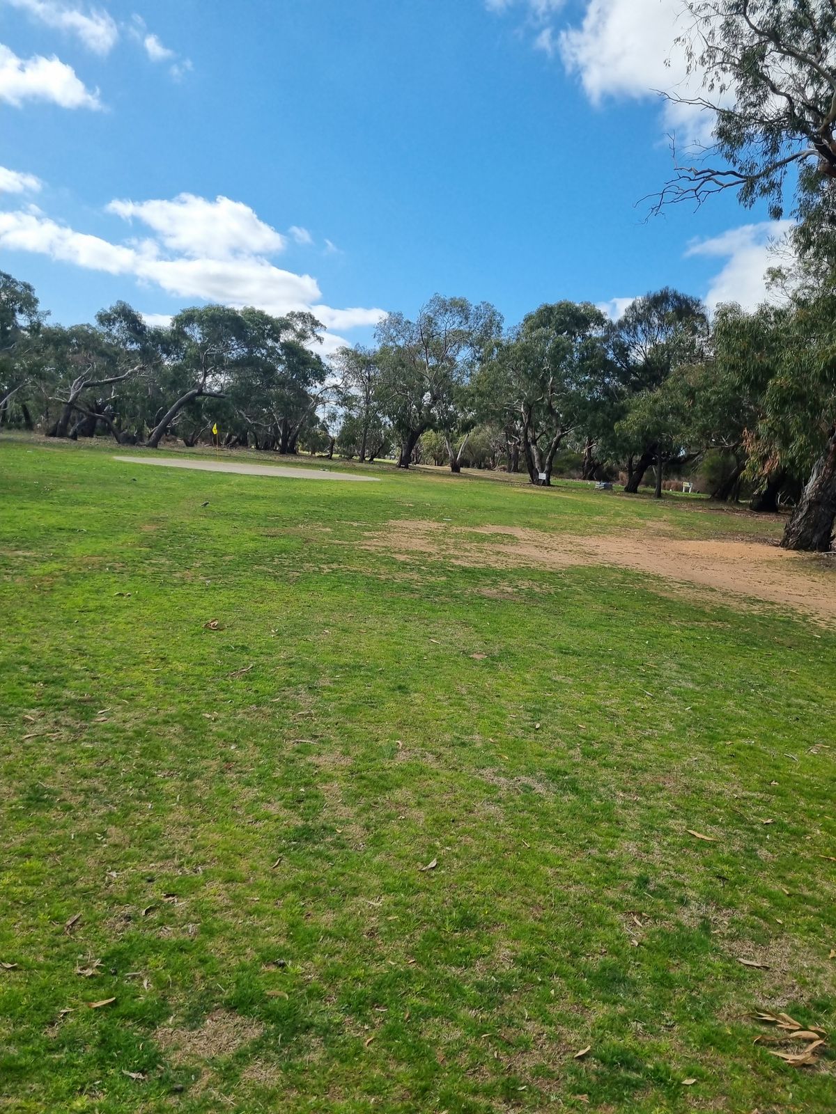 View from the 2nd shot if you land short on hole 2.