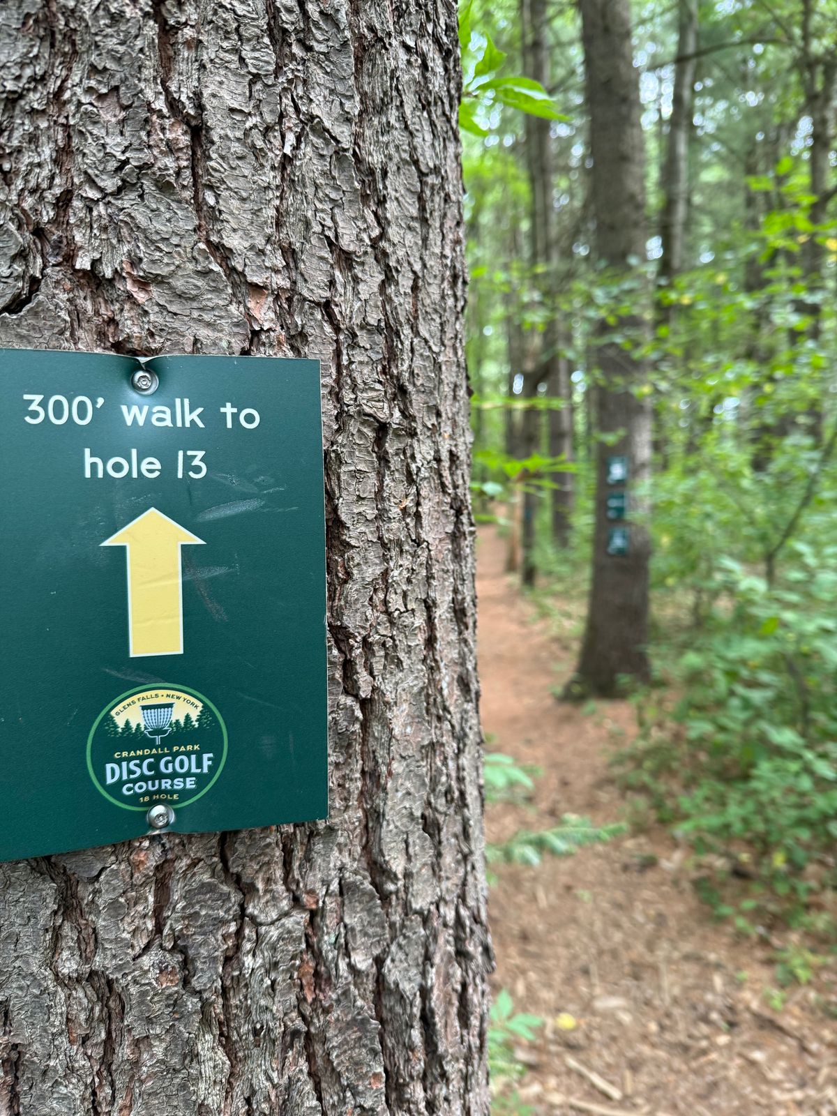 Great signage for each hole !